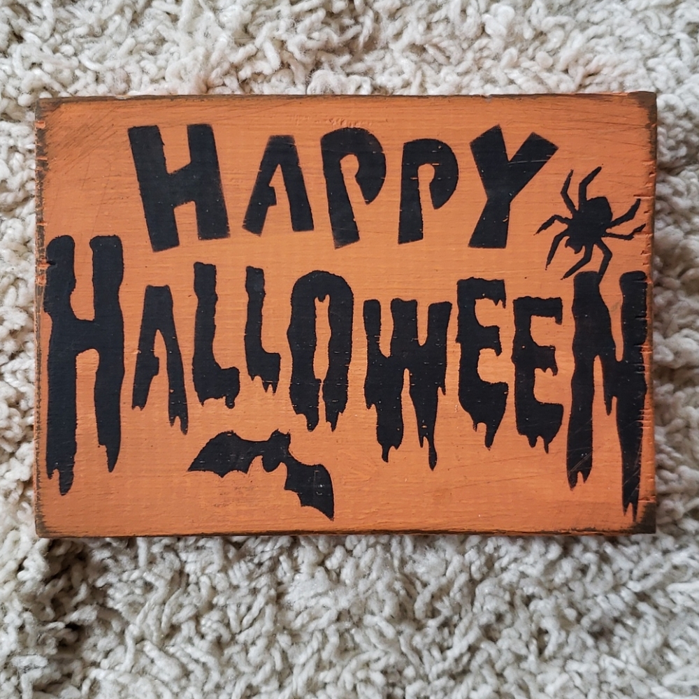 Halloween 2pc happy Halloween sign - Picture 3 of 8